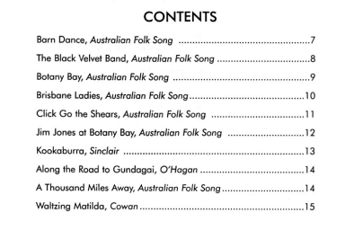 Folk Songs of Australia Viola Part