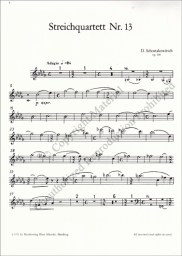 Shostakovich - String Quartet No. 13 in B-flat minor, Op. 138 Shostakovich - String Quartet No. 13 in B-flat minor, Op. 138