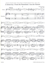 Smetana - From My Homeland for Violin and Piano (BAR)