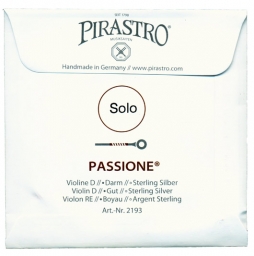 Passione Solo Violin D string - silver - medium