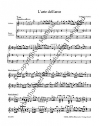 Tartini - The Art of Bowing for Violin and Basso Continuo (BAR)