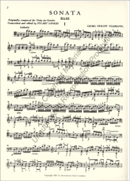 Telemann - Sonata for Solo Bass (INT)
