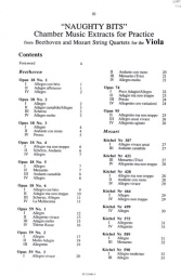 Naughty Bits from Beethoven and Mozart String Quartets for Vla