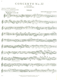 Concerto No. 22 in A Minor for Violin and Piano