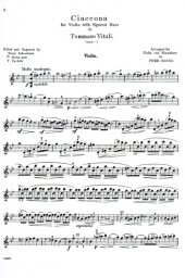Vitali - Chaconne in G minor for Violin and Piano (SCHIR)