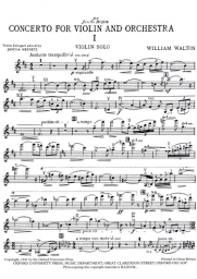 Walton - Concerto for Violin and Orchestra (OUP)