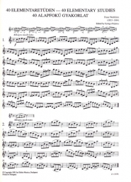 40 Elementary Studies for Violin, Op. 54