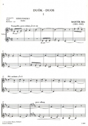 Bartók - Duos for Two Violins from Choral Works (EMB)
