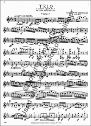 Trio in C minor, Op. 9 No. 3 - Parts