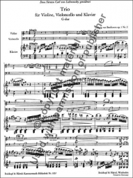 Beethoven - Piano Trio in G Major, Op. 1 No. 2 (BREIT) Beethoven - Piano Trio in G Major, Op. 1 No. 2 (BREIT)