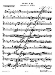 Beethoven - Romances for Violin Op. 40, 50 (PET)