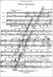 Bloch - Three Nocturnes for Piano Trio (FISCH)
