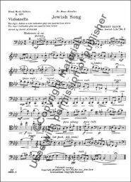 Bloch - Jewish Song from "Jewish Life" No. 3 (FISCH)