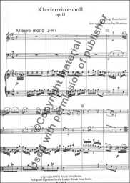 Piano Trio In E Minor Op.12