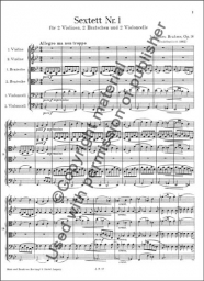 Partitions complètes pour musique de chambre pour cordes / Quintet clarinette et quatuor à cordes 