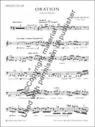 Bridge - Oration, Concerto Elegiaco (FABER)