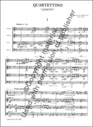 Quartettino - Score