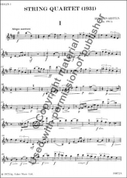 String Quartet in D Major - Parts