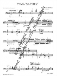 Britten - Tema "Sacher" for Solo Cello (FABER)