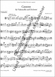 Canzone fur Violoncello und Orchester, op.55