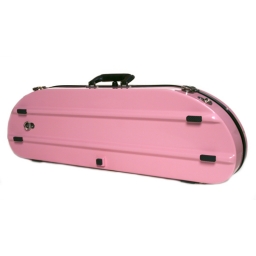 Bobelock Half Moon Fiberglass Violin Case - Pink