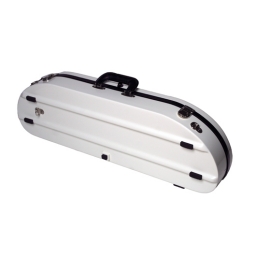 Bobelock Half Moon Fiberglass Violin Case - White