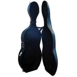 Crescendo Carbon Cello Case - Metallic Blue - 3/4