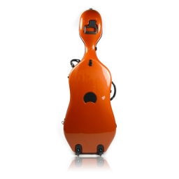 Bam Newtech Cello Case - Terracotta, with wheels