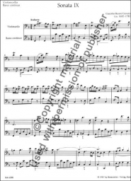 Two Sonatas for Violoncello and Basso Continuo Nos. 9 and 5 Two Sonatas for Violoncello and Basso Continuo Nos. 9 and 5