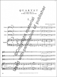 Chausson - Piano Quartet in A Major, Op. 30 (INT)