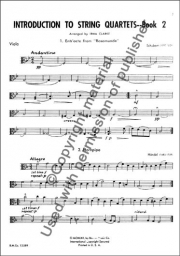 Introduction to String Quartets - Book 2 (Viola)
