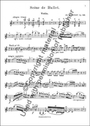 Scène de Ballet, Op.100 for Violin and Piano