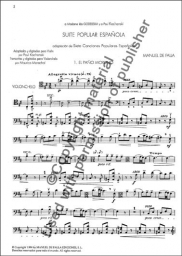 de Falla - Suite of Spanish Folksongs for Cello (DEFALL)