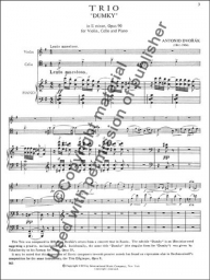 Trio in E minor, Op. 90 "Dumky"