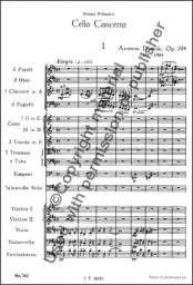 Concerto for Cello and Orchestra in B Minor, Op. 104 (Score)