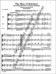 The Best of Schubert - Score