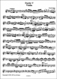 Six Easy Duettos, Op. 3 Nos. 5 & 6 Six Easy Duettos, Op. 3 Nos. 5 & 6