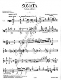 Ginastera - Sonata for Cello and Piano, Op. 49 (B&H)