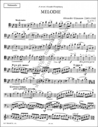 Glazunov - Melody Op. 20 No. 1 for Cello and Piano (BELA)