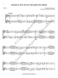 Christmas Carols for Violin Duet