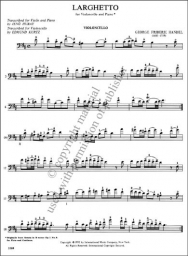Handel - Larghetto for Cello and Piano (INT)