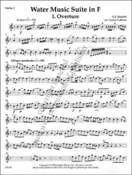 Handel - Water Music Suites - Parts (LATH)
