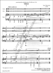 Harrison - Trio for Violin, Cello and Piano (PET) Harrison - Trio for Violin, Cello and Piano (PET)