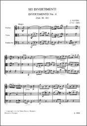 Haydn - Six Divertimenti, Nos. 4-6 - Score (EMB) Haydn - Six Divertimenti, Nos. 4-6 - Score (EMB)
