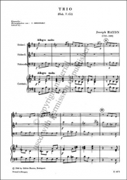 Haydn - Trio Hob. V: G1 for 2 Violins and Cello (EMB)