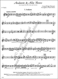 Andante & Alla Breve from Sonata II for Two Violins and Continuo