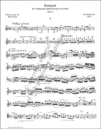 Hindemith - Cello Concerto in E flat Major, Op. 3 (SCHOTT) Hindemith - Cello Concerto in E flat Major, Op. 3 (SCHOTT)