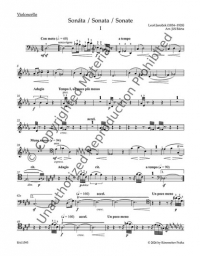 Janacek - Sonata for Cello and Piano (BAR)