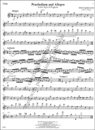 Praeludium And Allegro for Violin and Piano