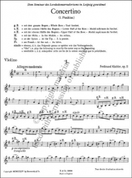 Concertino in G, Op. 11 for Violin and Piano
